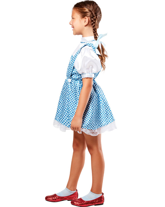 Girls' Sparkling Wizard of Oz Dorothy Costume - costumesupercenter.com