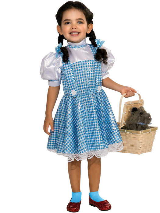 Girls Wizard of Oz Dorothy Sequin Costume - costumesupercenter.com