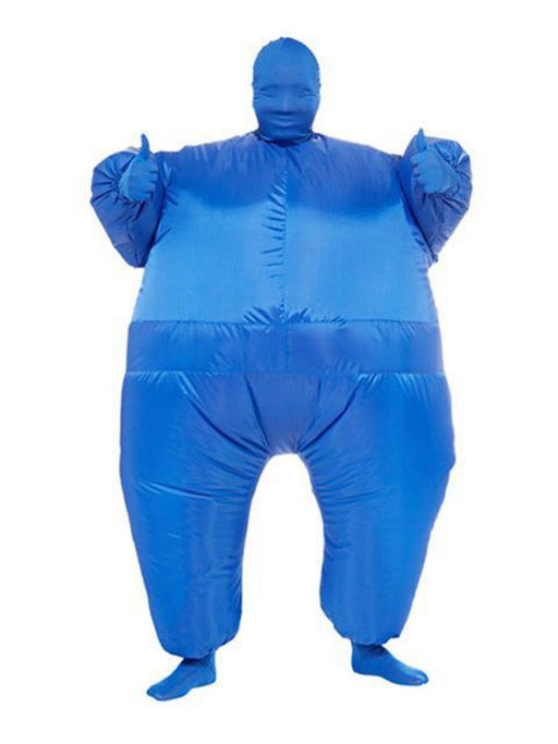 Adult Inflatable Blue Jumpsuit - costumesupercenter.com