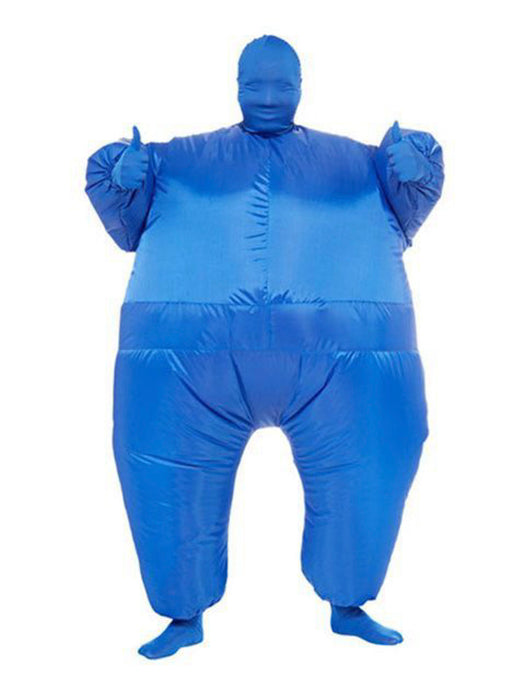 Adult Inflatable Blue Jumpsuit - costumesupercenter.com