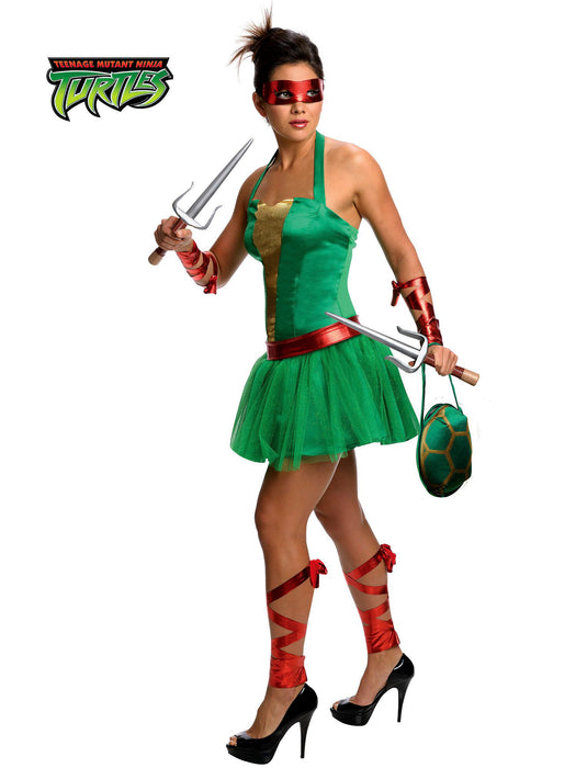 Womens Sexy Teenage Mutant Ninja Turtles Raphael Costume - costumesupercenter.com