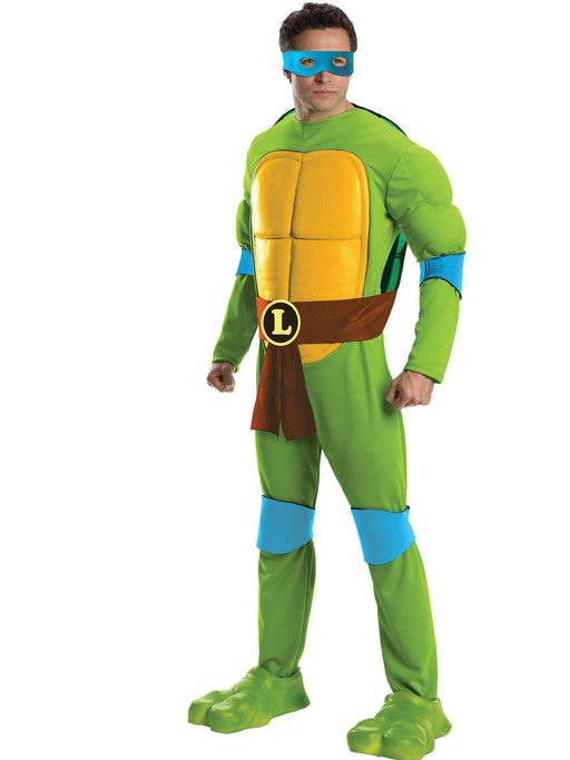 Mens Deluxe TMNT Leonardo Costume - costumesupercenter.com