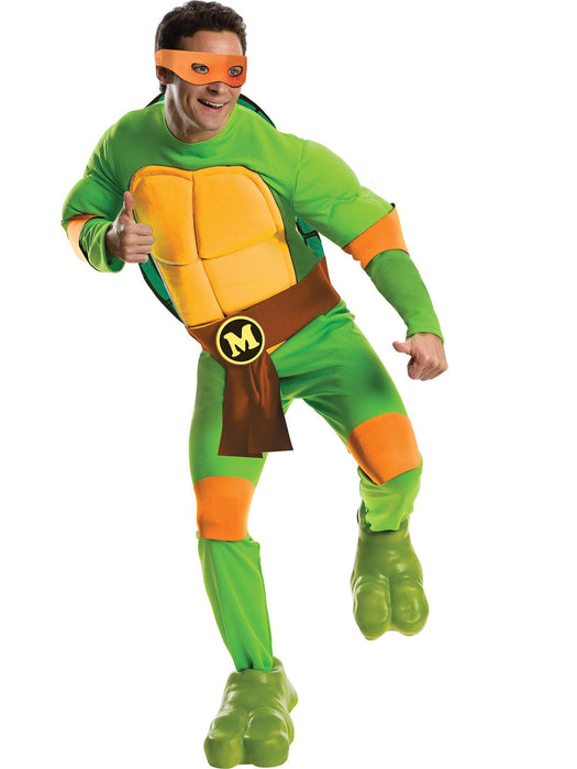 Mens Deluxe TMNT Michelangelo Costume - costumesupercenter.com
