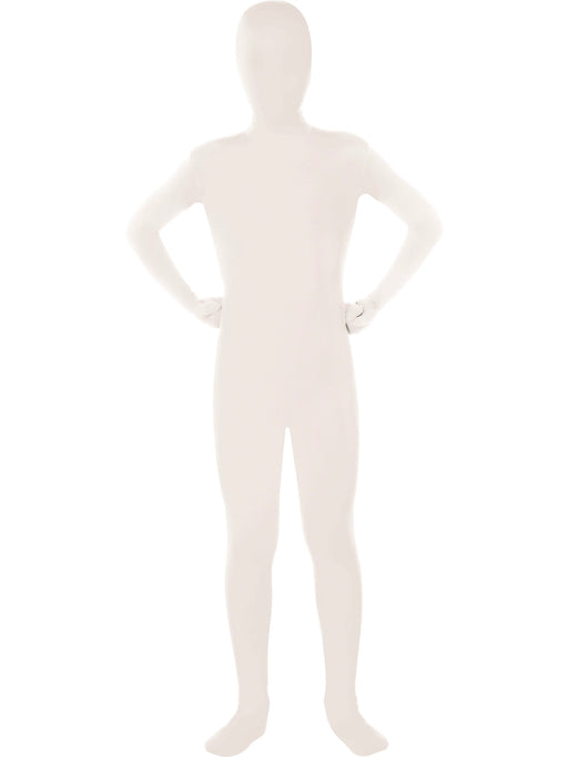 Boys White 2nd Skin Costume - costumesupercenter.com