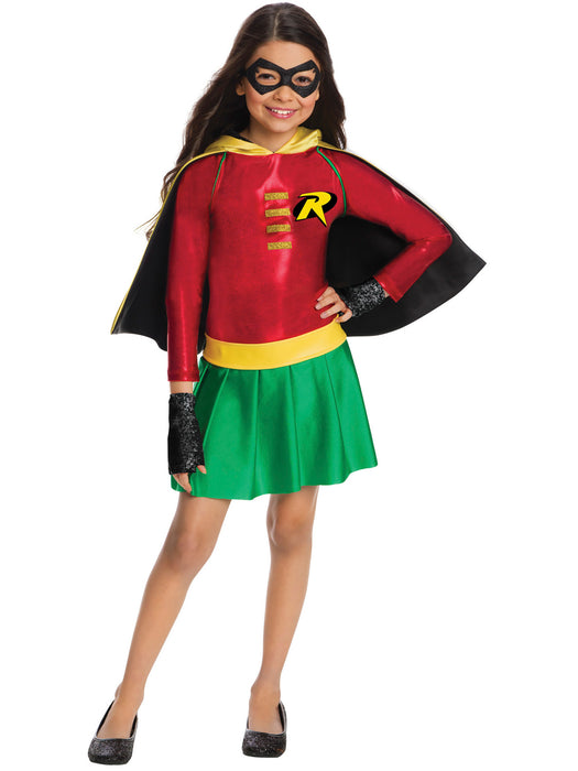 DC Comics Girls Robin Dress Costume - costumesupercenter.com