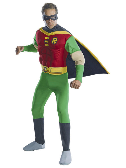DC Comics Deluxe Muscle Chest Robin Mens Costume - costumesupercenter.com