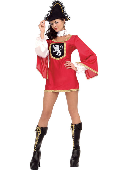 Womens Sexy Nlp - Miss Musketeer Costume - costumesupercenter.com