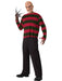 Adult Freddy Krueger Mask and Printed Shirt - costumesupercenter.com