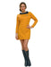 Star Trek - Deluxe Classic Commander Gold Dress - Adult Womens Costume - costumesupercenter.com
