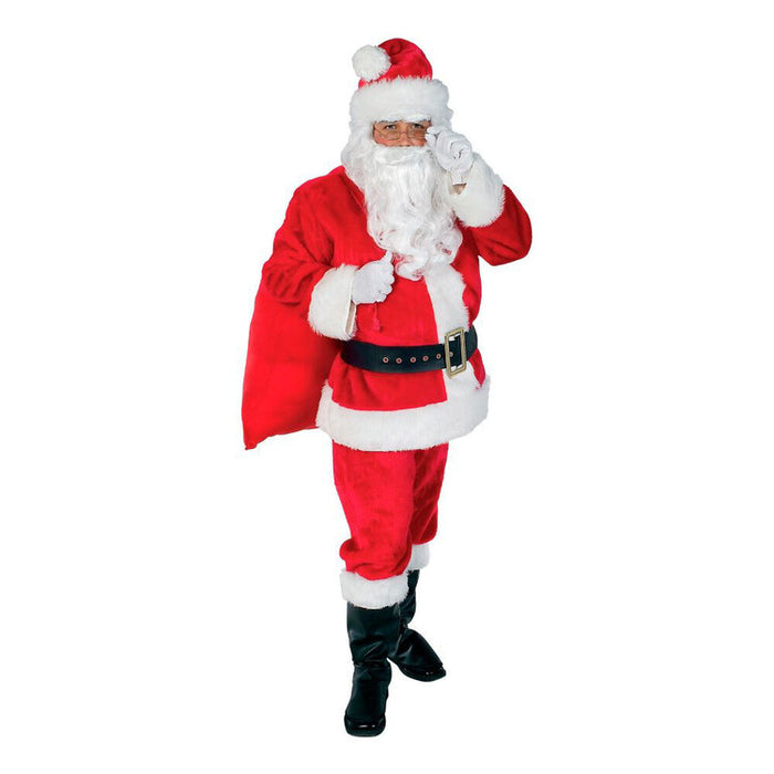 Adult Plush Santa Suit Set - costumesupercenter.com