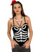 Womens Bone Print Corset - costumesupercenter.com