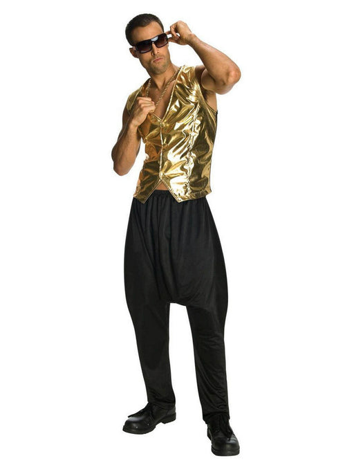 Gold MC Vest for Men - costumesupercenter.com