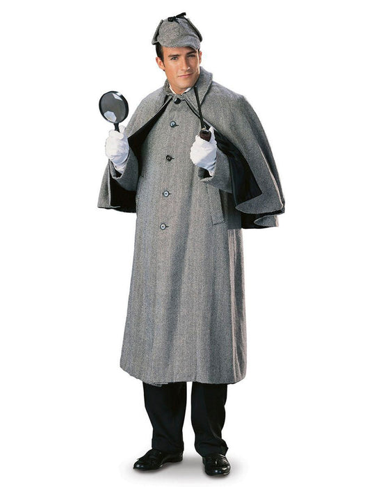 Regency Sherlock Holmes Cape coat Mens Costume - costumesupercenter.com