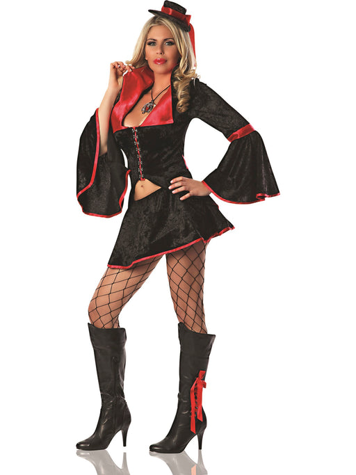 Womens Sexy Velvet Vamp Costume - costumesupercenter.com