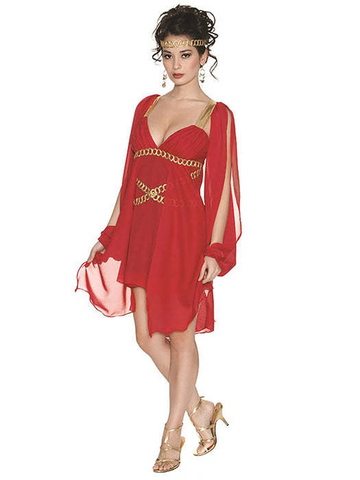 Womens Sexy Goddess In Red Costume - costumesupercenter.com