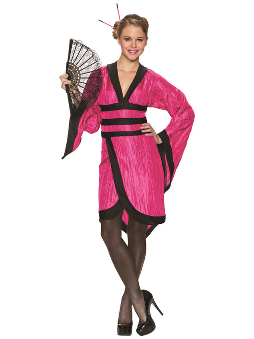 Womens Gorgeous Geisha Fuschia Costume - costumesupercenter.com