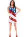 Women's Sexy Sequined Stars and Stripes Flag Dress - costumesupercenter.com
