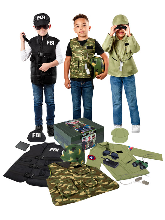 Kid's Tactical Hero Trunk Dres Up Set - costumesupercenter.com