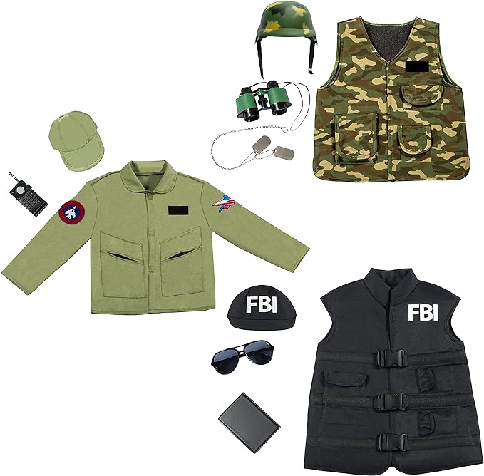 Kid's Tactical Hero Trunk Dres Up Set - costumesupercenter.com