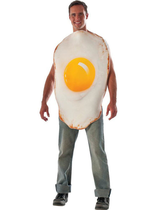 Unisex Flat-Fried Egg Adult Costume - costumesupercenter.com