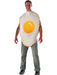 Unisex Flat-Fried Egg Adult Costume - costumesupercenter.com