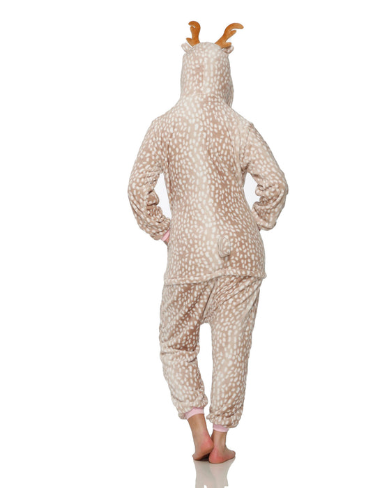 Reindeer Jumpsuit Costume for Adult - costumesupercenter.com