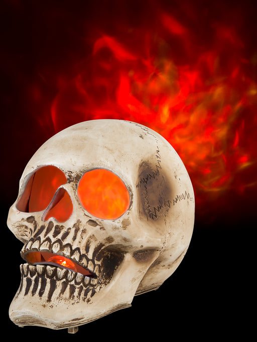 Blazing Skull Fire & Ice Projection - costumesupercenter.com