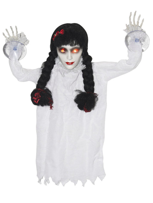 Creepy Girl Window Decor - 2' - costumesupercenter.com