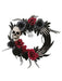 18" Wreath w/ Skull, Hands & Roses - costumesupercenter.com