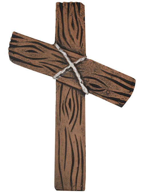 Set of 3 Faux Wood RIP Tombstones - 2' - costumesupercenter.com