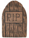 Set of 3 Faux Wood RIP Tombstones - 2' - costumesupercenter.com