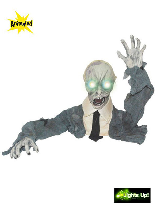Animated Groundbreaker Zombie w/ Lights & Sound - costumesupercenter.com