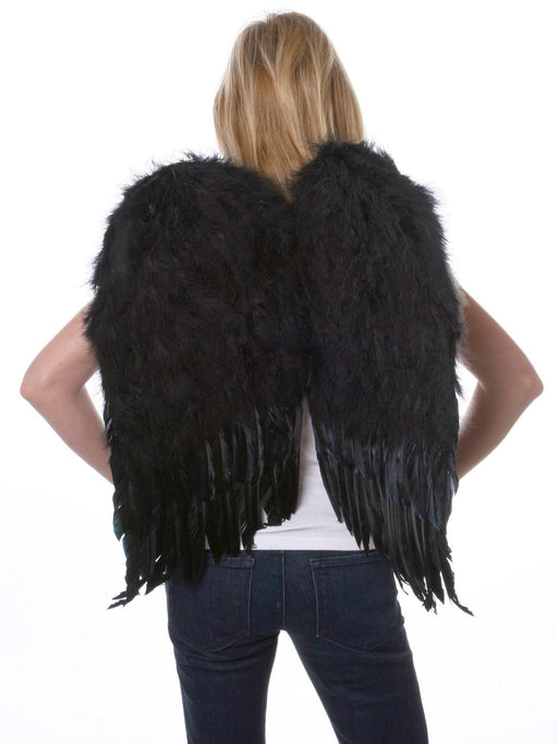 Black Feather Wings - costumesupercenter.com